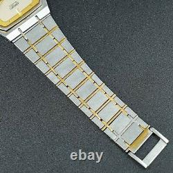 Vintage 1982 N-MINT SEIKO Dolce 9521-5020 Original Band Square Tank ShapeMen