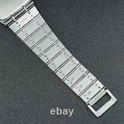 Vintage 1982 N-MINT SEIKO Dolce 9521-5020 Original Band Square Tank ShapeMen