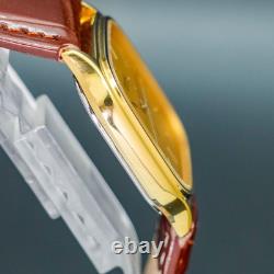 Vintage 1983 MINT SEIKO CHARIOT 6431-5050 Gold Square Tank Shape Men Watch