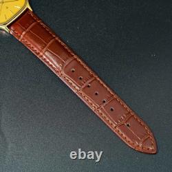 Vintage 1983 MINT SEIKO CHARIOT 6431-5050 Gold Square Tank Shape Men Watch