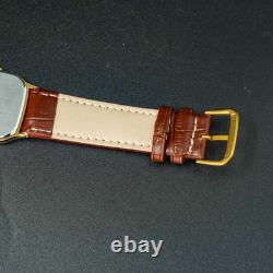 Vintage 1983 MINT SEIKO CHARIOT 6431-5050 Gold Square Tank Shape Men Watch