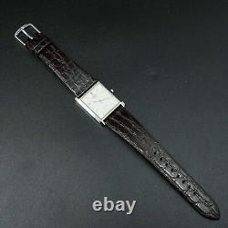 Vintage 1984 N-MINT SEIKO Dolce 9521-5160 New BAND Tank Shape Men Watch
