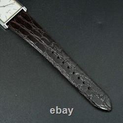 Vintage 1984 N-MINT SEIKO Dolce 9521-5160 New BAND Tank Shape Men Watch