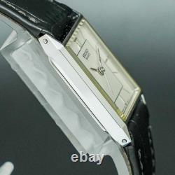 Vintage 1985 MINT SEIKO SOCIE 7321-5650 Silver Tank New Battery Women Watch