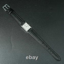 Vintage 1985 MINT SEIKO SOCIE 7321-5650 Silver Tank New Battery Women Watch
