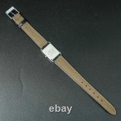Vintage 1985 MINT SEIKO SOCIE 7321-5650 Silver Tank New Battery Women Watch