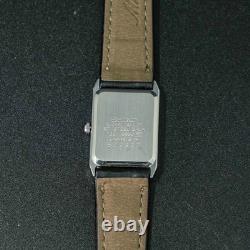Vintage 1985 MINT SEIKO SOCIE 7321-5650 Silver Tank New Battery Women Watch