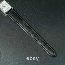 Vintage 1985 MINT SEIKO SOCIE 7321-5650 Silver Tank New Battery Women Watch