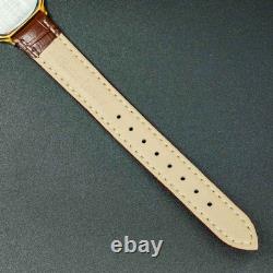 Vintage 1985 SEIKO CHARIOT 9021-5090 Gold Square Tank New Band Men Watch