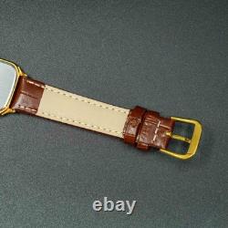 Vintage 1985 SEIKO CHARIOT 9021-5090 Gold Square Tank New Band Men Watch