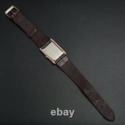 Vintage 1987 MINT SEIKO Dolce 7321-6170 Tungsten Gold Tank Shape Men Watch