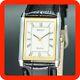 Vintage 1988 Mint Seiko Dolce 7321-6170 New Band Square Thin Tank Shape Men