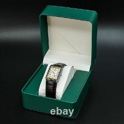 Vintage 1988 MINT SEIKO Dolce 7321-6170 New Band Square Thin Tank Shape Men