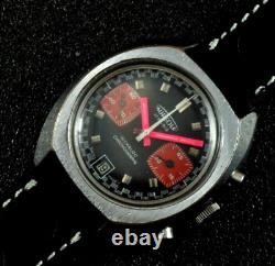 Vintage Aureole Chronograph Racing Dial Manual Wind Movement Valjoux 7734
