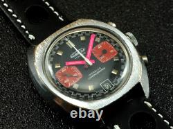 Vintage Aureole Chronograph Racing Dial Manual Wind Movement Valjoux 7734