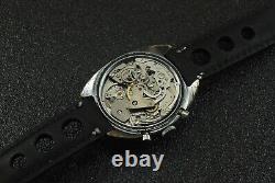 Vintage Aureole Chronograph Racing Dial Manual Wind Movement Valjoux 7734