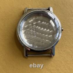 Vintage Chronograph Watch Case. Stainless Steel / Chrome. 38.6mm. NOS