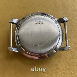 Vintage Chronograph Watch Case. Stainless Steel / Chrome. 38.6mm. NOS