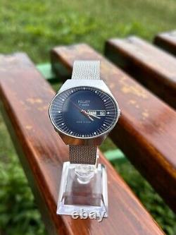 Vintage Collectible Watch Poljot Stadium Oval Case USSR Soviet Mechanical 1980s
