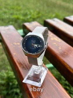 Vintage Collectible Watch Poljot Stadium Oval Case USSR Soviet Mechanical 1980s