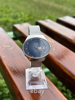 Vintage Collectible Watch Poljot Stadium Oval Case USSR Soviet Mechanical 1980s
