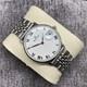 Vintage Edox Manual Winding Ultra Slim White Roman Numeral Wrist Watch 1970s