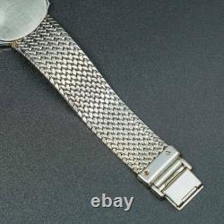Vintage MINT SEIKO CREDOR 7770-5141 18K Gold Blue Agate Dial Oval Shape Men