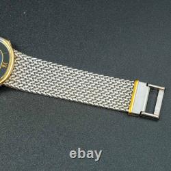 Vintage MINT SEIKO CREDOR 7770-5141 18K Gold Blue Agate Dial Oval Shape Men