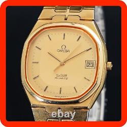 Vintage N-MINT OMEGA De Ville 1332 Quartz Men's Watch 196 0145 396 0876