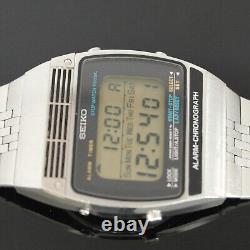 Vintage Seiko Digital A259-5070 Chronograph Alarm 1979 Old School Men's Watch