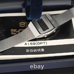 Vintage Seiko Digital Quartz 1979 Old School Original Box & Manual A159-4000