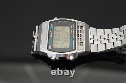 Vintage Seiko Digital Silver Wave Quartz 1979 Old School Men's Watch A259-5090