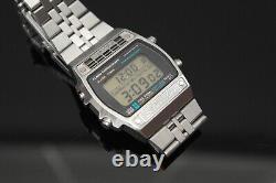 Vintage Seiko Digital Silver Wave Quartz 1979 Old School Men's Watch A259-5090