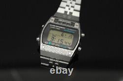 Vintage Seiko Digital Silver Wave Quartz 1979 Old School Men's Watch A259-5090