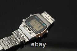 Vintage Seiko Digital Silver Wave Quartz 1979 Old School Men's Watch A259-5090