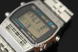 Vintage Seiko Digital Silver Wave Quartz 1979 Old School Men's Watch A259-5090