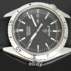 Vintage Seiko SilverWave Quartz Black Dial 1978 Watch 7546-6050 JDM Rare