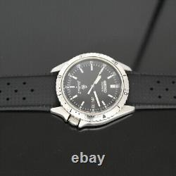 Vintage Seiko SilverWave Quartz Black Dial 1978 Watch 7546-6050 JDM Rare