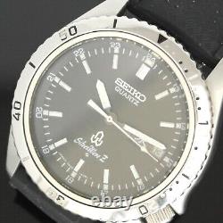Vintage Seiko SilverWave Quartz Black Dial 1978 Watch 7546-6050 JDM Rare