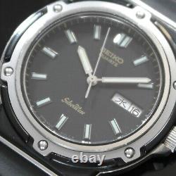 Vintage Seiko SilverWave Quartz Black Dial 1982 Watch 6433-6020 JDM