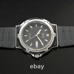 Vintage Seiko SilverWave Quartz Black Dial 1982 Watch 6433-6020 JDM