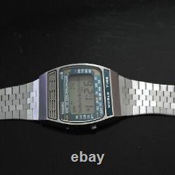 Vintage Seiko World Time 1979 Digital Quartz Original Bracelet Watch A239-502A
