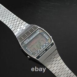 Vintage Seiko World Time 1979 Digital Quartz Original Bracelet Watch A239-502A