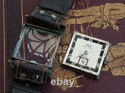 Vintage-Swiss-15 Jewel Gents Art Deco Chrome/Stainless Wristwatch-Cauny Geneve