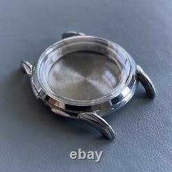 Vintage TISSOT Cal. 2451 Watch Case. Stainless Steel/Chrome. 33.8mm