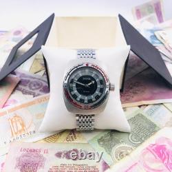 Vostok Amphibia Soviet Diver Watch Barrel Case Stainless Steel 2209 18 Jewels