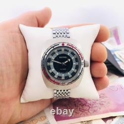 Vostok Amphibia Soviet Diver Watch Barrel Case Stainless Steel 2209 18 Jewels