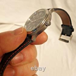 Vostok Automatic Retro Aviator Watch K-43 Kirova Black Analog Wrist Watch