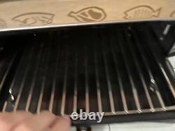 Vtg Chrome Glass Udico Broilmaster Toaster Oven In Box