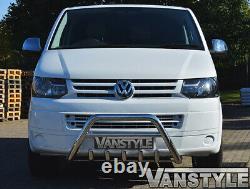 Vw T5.1 Transporter Toothed A Bar Bull Bar Nudge Quality Stainless Steel Chrome